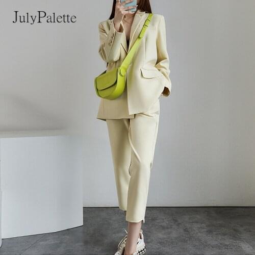 Женские модные брючные костюмы JulyPalette China At AliExpress