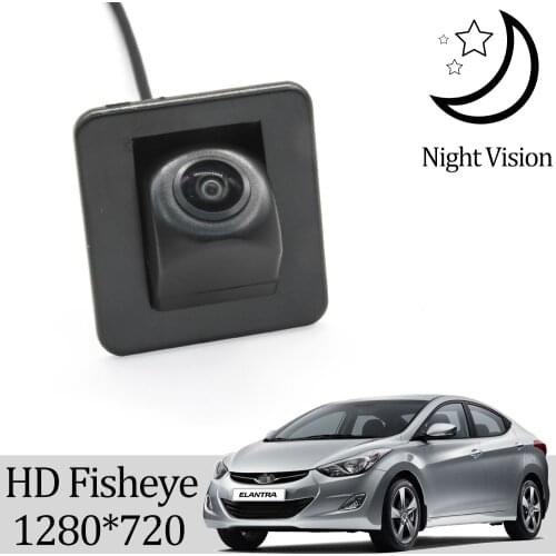 Owtosin HD 1280*720 Fisheye Rear View Camera For Hyundai Elantra mk5 2010-2018 Car Reverse Backup Parking Accessories