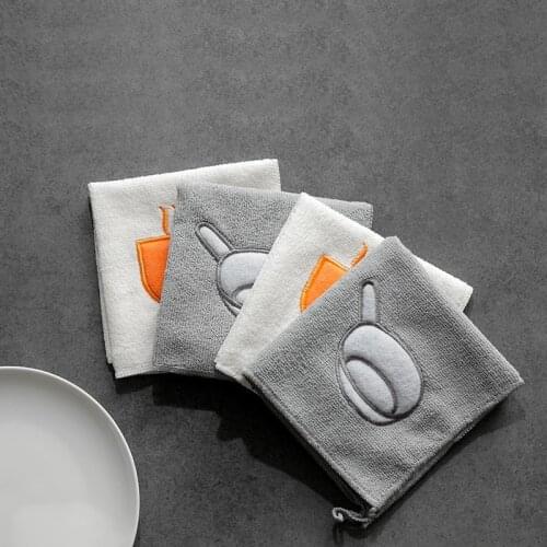 Luluhut Microfiber cleaning cloth Micro fiber towel for kitchen Water-absorbing dishcloth for cleaning Household cleaning tool