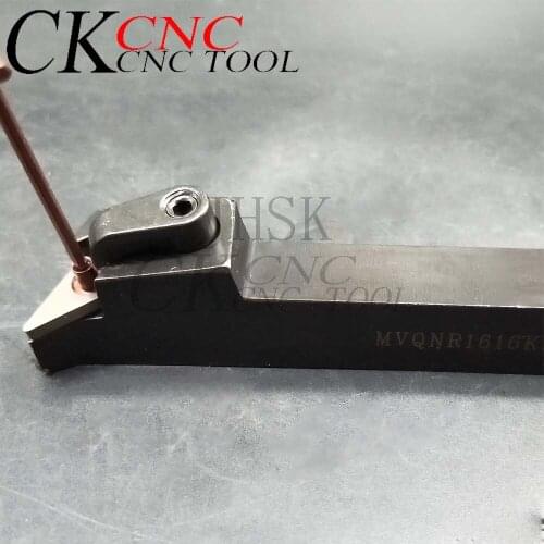 MVQNR 1616K16 16mm Lathe Cutting Tools CNC Turning Tool Machine Tools Internal Metal Lathe Tool Boring Bar MVQNR Turning Tools