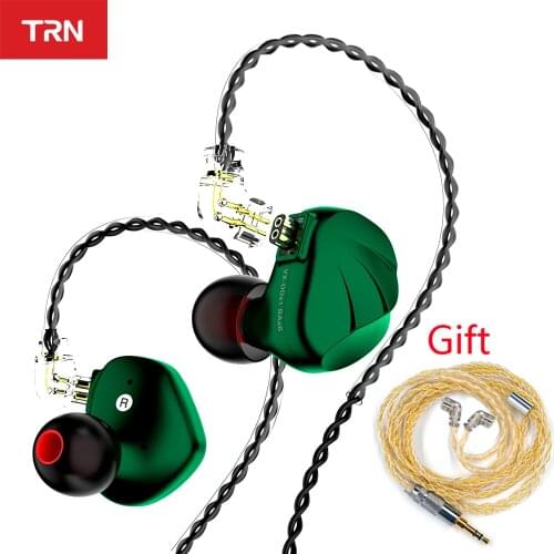New TRN VX 6BA+1DD Hybrid Metal In Ear Earphone IEM HIFI DJ Monitor Running Sport Earphone Earplug Headset Headplug