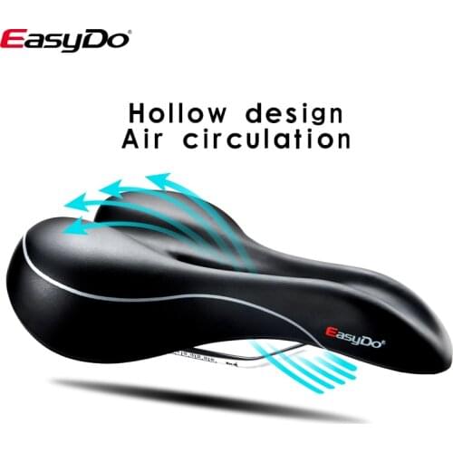 New MTB Bicycle Saddle Ultralight Easydo Mountain Bike Seat PU Leather Surface Silica Filled Shockproof Bicycle Saddle