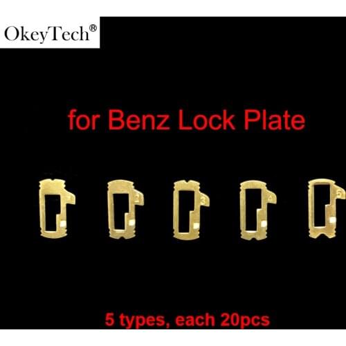 Okeytech 100pcs/lot Car Lock Reed Plate For Mercedes Benz For Honda Auto Lock Repair Accesories Locksmith Tools Spring As Gift