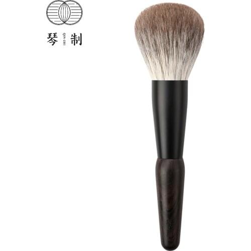QINZHI Professional Handmade Make Up Brush Z113 Large Round Face Powder Brush Soft Snow Fox Hair Makeup Brushes