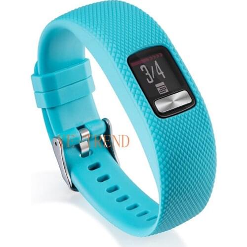 Silicone Fashion Design Replacement Wrist Band With Metal Buckle For Garmin Vivofit 4 Vivofit4 Wristband 10 Colors For Choice