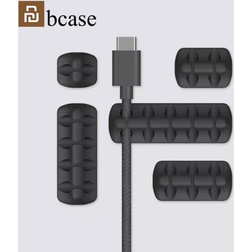 Youpin data line cable storage / silicone / storage cable management / USB micro lightning usb-c wire desktop finishing