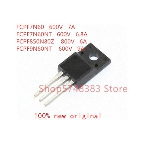 10PCS/LOT FCPF7N60 FCPF7N60NT FCPF850N80Z FCPF9N60NT TO-220F