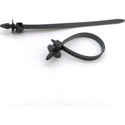 10PCS Car Cable Fastening Ties Clip Strap Nylon Wire Tie Retainer Clamp Organizer