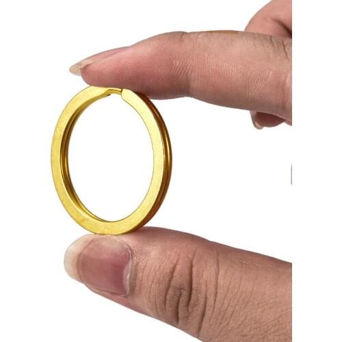 3 pieces 25/30/35mm Key Rings H65 Brass Keyring Split Rings Keychain Metal Key Chain DIY Jewelry Key Holder Keyfob Accessories