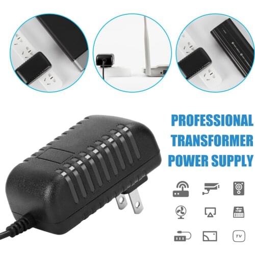 DC 12V 2A AC Adapter Power Supply Transformer Power Adapter Converter Wall Charge Adapter For Professional Home Use US UK Plug