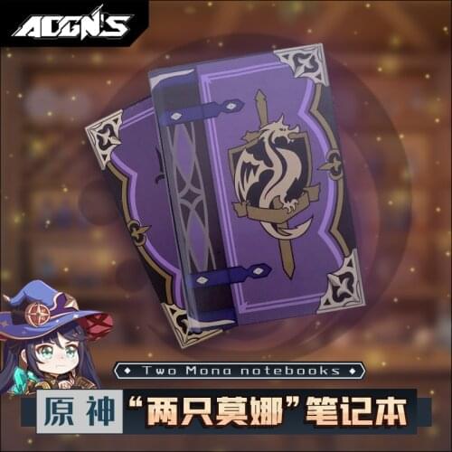 Anime Genshin Impact Mona Theme A5 Notebook Cosplay Jotter Student Note Pad Book School Supplies Sketchbook Weekly Planner Gifts