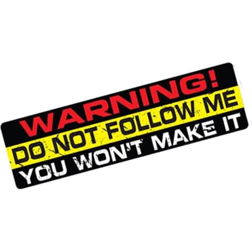 Car Styling DO NOT FOLLOW decal sticker vinyl funny bumper jdm 4X4 SUV OFFROAD 4WD 3D Car Sticker 15*4cm