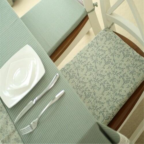 Free Shipping Warm Quality Polyester/Cotton Table Chair Pad Leaves Plaid Jointed Green Cover Runner Set Blanket Antependium