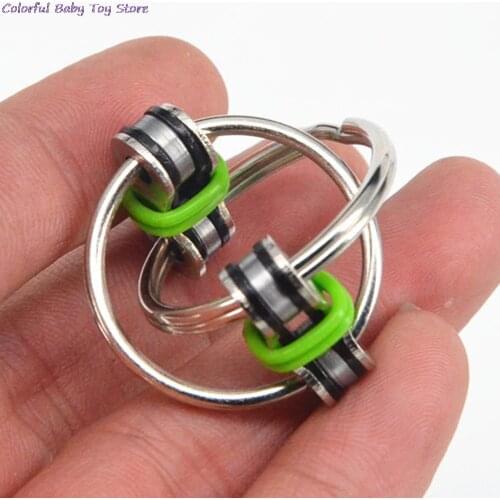 Key Ring Hand Spinner EDC Fidget Toy For Autism Spinner Reduce Stress 5.5*2.8cm