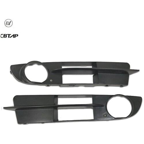 BTAP 2 PCS Front Right & Left Fog Light Grille Grill Cover For BMW E60 E61 5-Series 525i 530xi 51117049243 51117049244 New