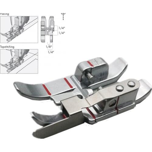 For Pfaff Snap on 1/4" Edge Guide Patchwork Quilting foot IDT Walking foot 820924096 5BB5113