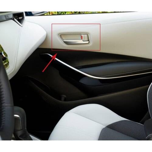 For Toyota Corolla Sport Hatchback 2019 2020 Interior Inner Door Handle Decorative Cover Trim Frame Accessories