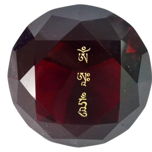 Feng Shui Good Clear Crystal Diamond W Lucky J2297