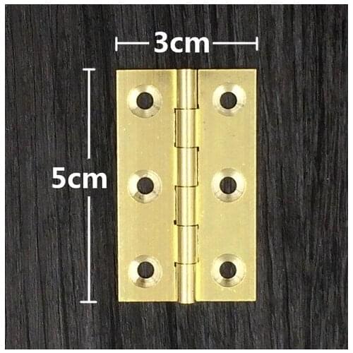 Hardware accessories 2 inch copper hinge leather concealed hinge Chinese antique furniture of copper fittings