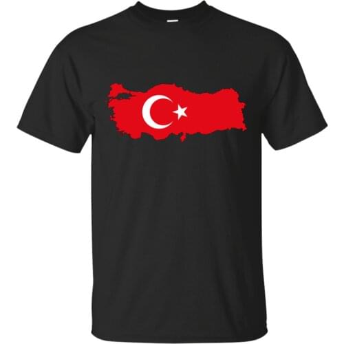 Turkey Flag Country Outline - National Pride Istanbul funny Print Design T shirt Hip hop Tops o-neck short sleeve Tee shirt