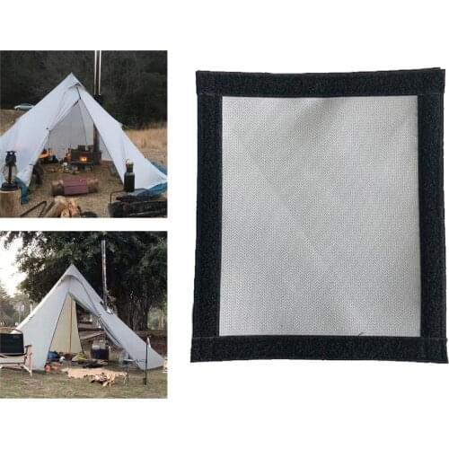 Stove Fire Pipe Ring Outdoor Camping Tent Protection Ring for Firewood Stove