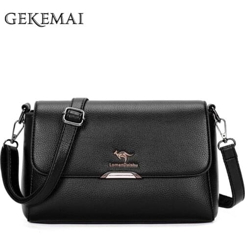 High Quality Leather Crossbody Bags Fashion Designer Ladies Shoulder Bags New Solid Color Multifunctional Women Wallet Sac Femme