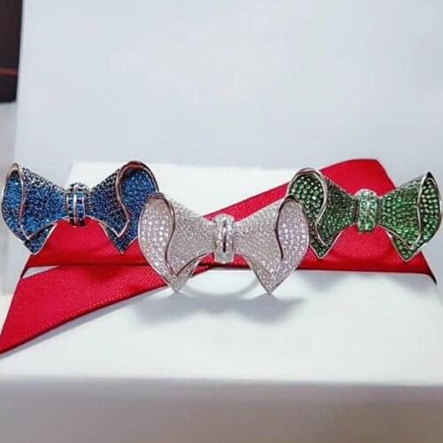 Designer Fashion 925 Sterling Silver Jewelry 3A Cubic Zirconia Party Adjustable Ring