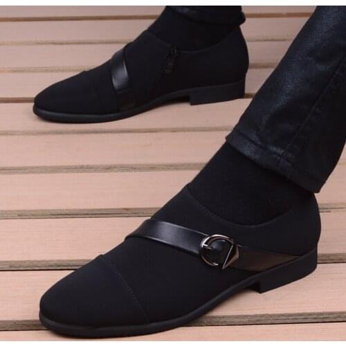 Men Formal Shoes Business Mens Dress Shoes Breathable Slip On Office Casual Shoes Flats Footwear Wedding Shoes Zapatos Hombre
