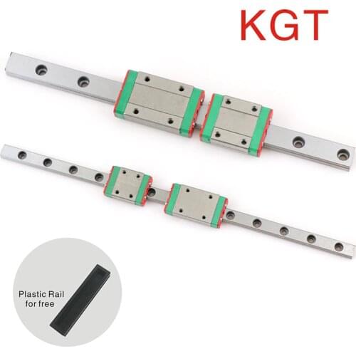 KGT Miniature Linear Guide Rail Carriage MGN7 MGN9 MGN12 MGN15 Slide Block L100 200 300 350 400 500 600 800mm Guides 3D Printer