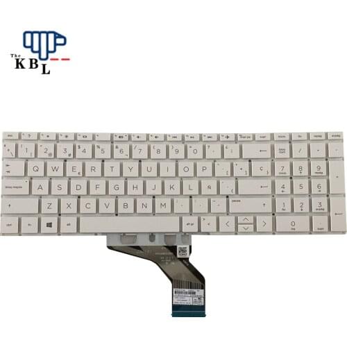New Spanish Language For HP Pavilion 15-DA 15-DB 15-DW White Laptop Keyboard PN6037B0146526 L20194-071 1E605
