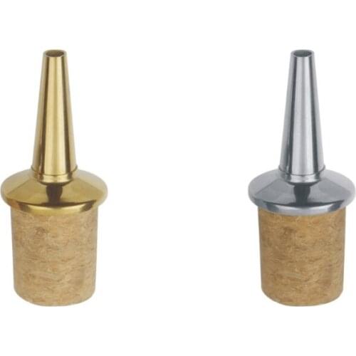 NEW FREE SHIPPING 10pcs /lot sauce pourer / oliver oil pourer food grade cork and stainless steel 304 classic shape mixed color