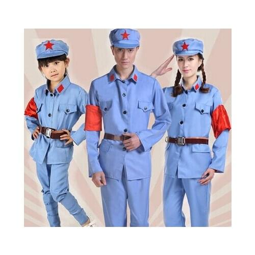 Hot Revolution in military uniform liberation army clothes red army clothing The Eight Route Army China clothes Dance costumes