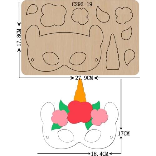 New mask Wooden die Scrapbooking C-292-19 Cutting Dies Compatible with most die cutting machines