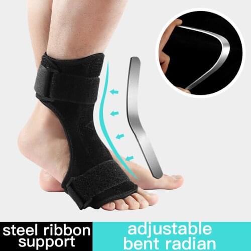 Adjustable Foot Guard Protector Ankle Support Strap Brace Ankle Sprain Orthosis Stabilizer Plantar Fasciitis Aluminum Support