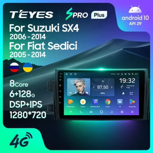 TEYES SPRO Plus For Suzuki SX4 1 For Fiat Sedici 2005 - 2014 Car Radio Multimedia Video Player Navigation No 2din 2 din dvd