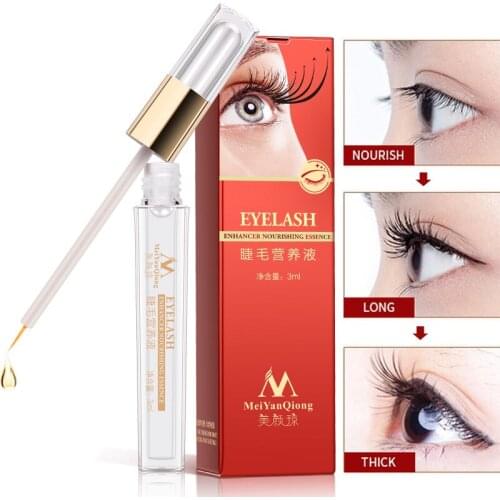 Herbal Eyelash Growth Treatments Liquid Serum Enhancer Eye Lash Longer Thicker Better than Eyelash Extension Powerful Makeup