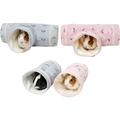 Chinchilla Guinea Pigs Tunnel Tube Hedgehogs Dutch Rats Hamsters Bearded Dragon Small Animal Pet Bed Toy