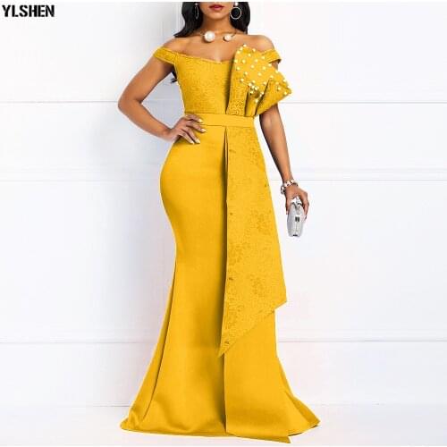 Mermaid Evening Party Dress African Dresses for Women Fashion Long Maxi Africa Dress African Clothes Robe Africaine Femme 2021