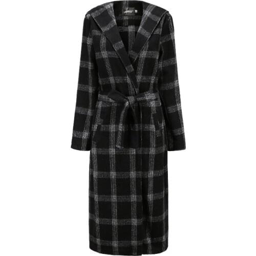 Wfamh Women's Plaid Coats