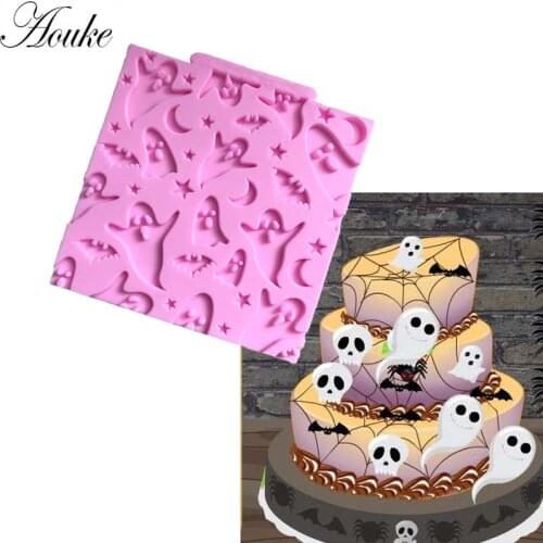 1PCS Ghost Halloween Silicone Mold Syrup Chocolate Cake Decoration Mold Baking Accessories Tool
