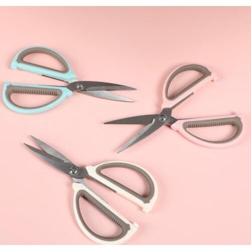 1Pc Stainless Steel Kitchen Food Scissors Multifunctional Sewing Scissors Clothing Fabric Cutter DIY Embroidery Tailor Scissors