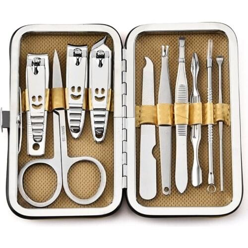 Nail Art Nail Art Tool Set Nail Scissors Scissors Tweezers Knife Nail Art Set Rock Pattern Nail Box