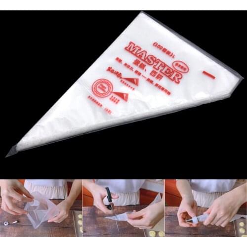 100 pcs/Lot S/M/L Disposable Cream Pastry Cake Icing Piping Decorating Bags Tools