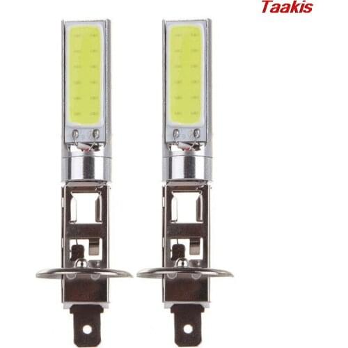 2Pcs H1 COB Car LED Headlight 6000K 80 x 24mm High Power Auto Light-emitting diode Lamp Accessory 12V Car-styling Fog Light Bulb