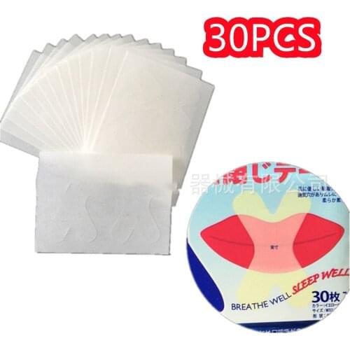 30PCS Breathe Stop Snoring Patch Help Sleep Anti-snoring Tape Nasal Lip Paste Stickers Easier Better Breathe Health Care