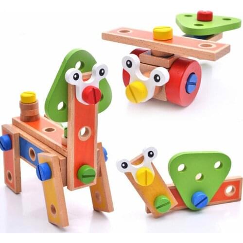 45pcs Multi-functional Nut Combination Childrens Removable Screw Boys Hands-on Intelligence Toy Kids Toys Boys