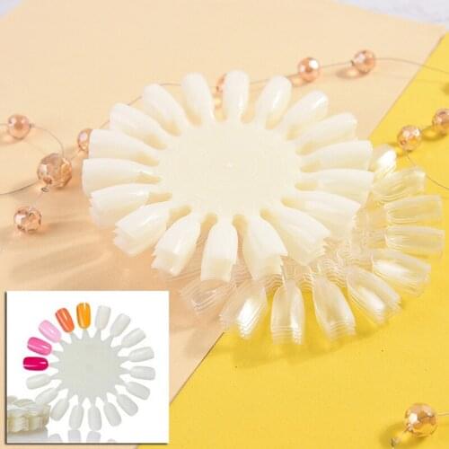 5pcs/lot Artificial Fake Nail Stickers Palette Nail Palettes False Nail Tips Color Card Finger Nails Display For Nails Art Tools