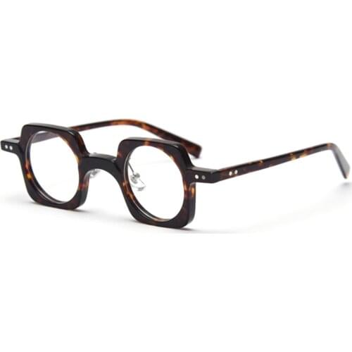 BETSION High Quality Acetate Creative Small Round Eyeglasses Fashion Men Women Miopia Prescription Eyewear