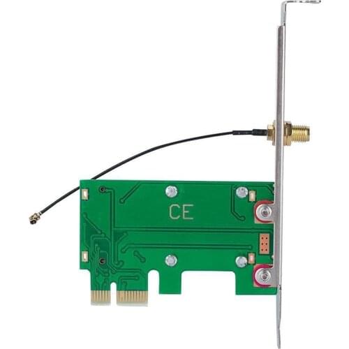 Wireless Wifi Network Card Mini Pci-E To Pci-E Adapter Convertor Card Desktop Gm