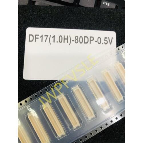 DF17(1.0H)-80DP-0.5V 80 Position Connector Header, Outer Shroud Contacts Surface Mount Gold